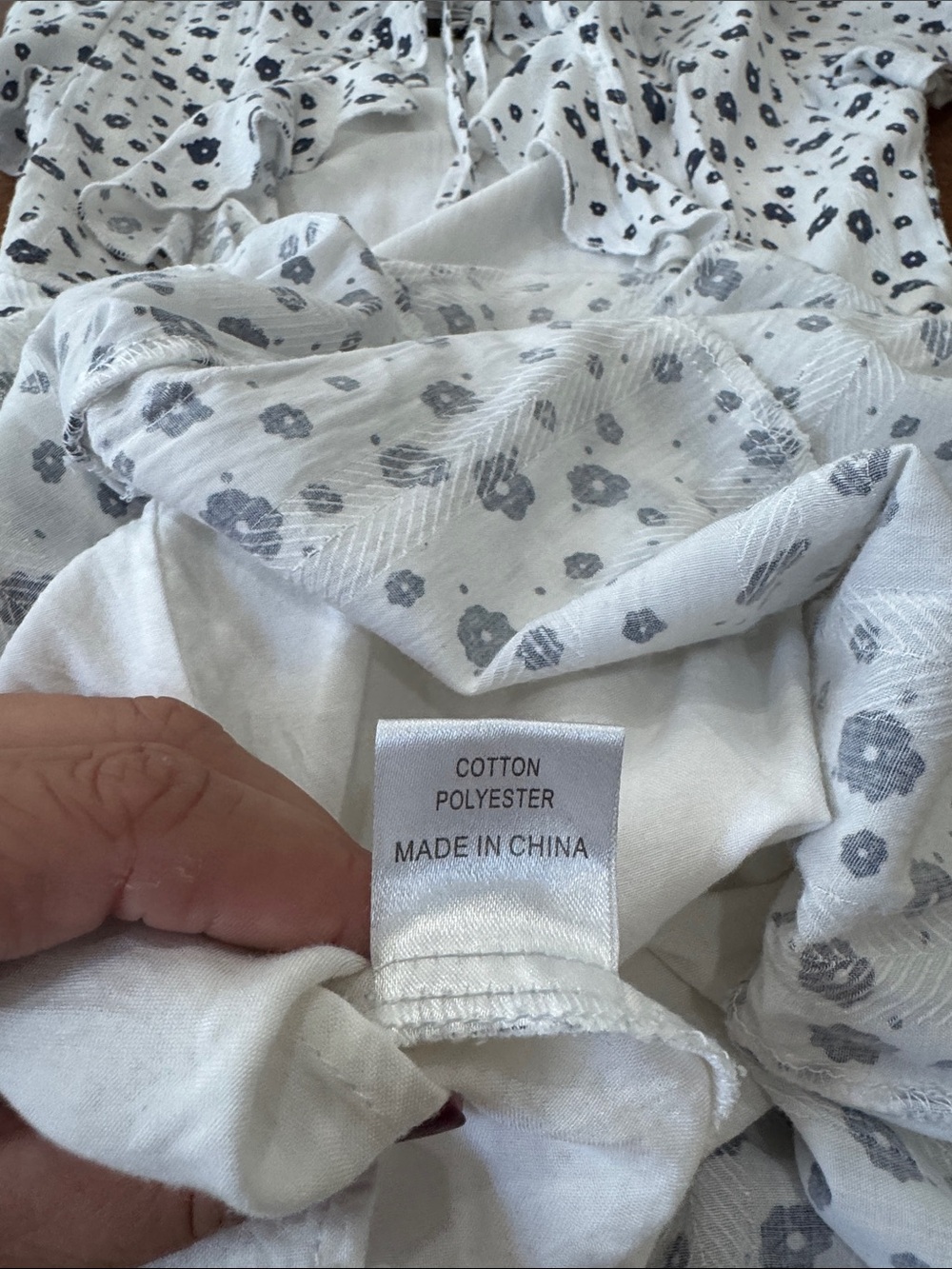 Princess Polly White & Navy Floral Short Sleeve Fit-and-Flare Dress Open Back - Picture 14 of 16